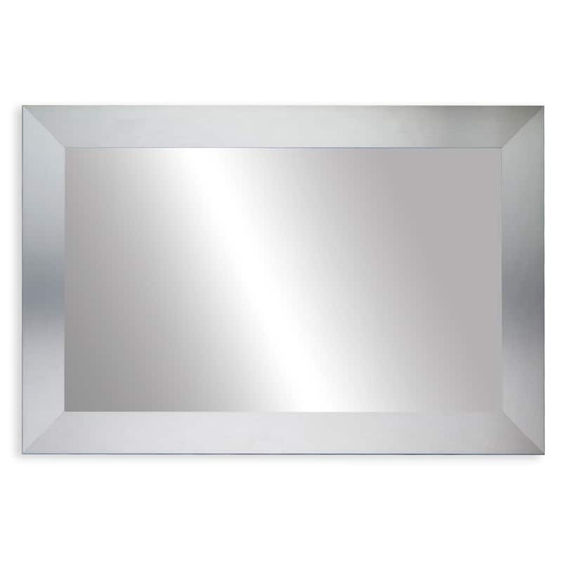 Frame My Mirror Stainless Steel Framed Wall Mirror, Pendleton Design
