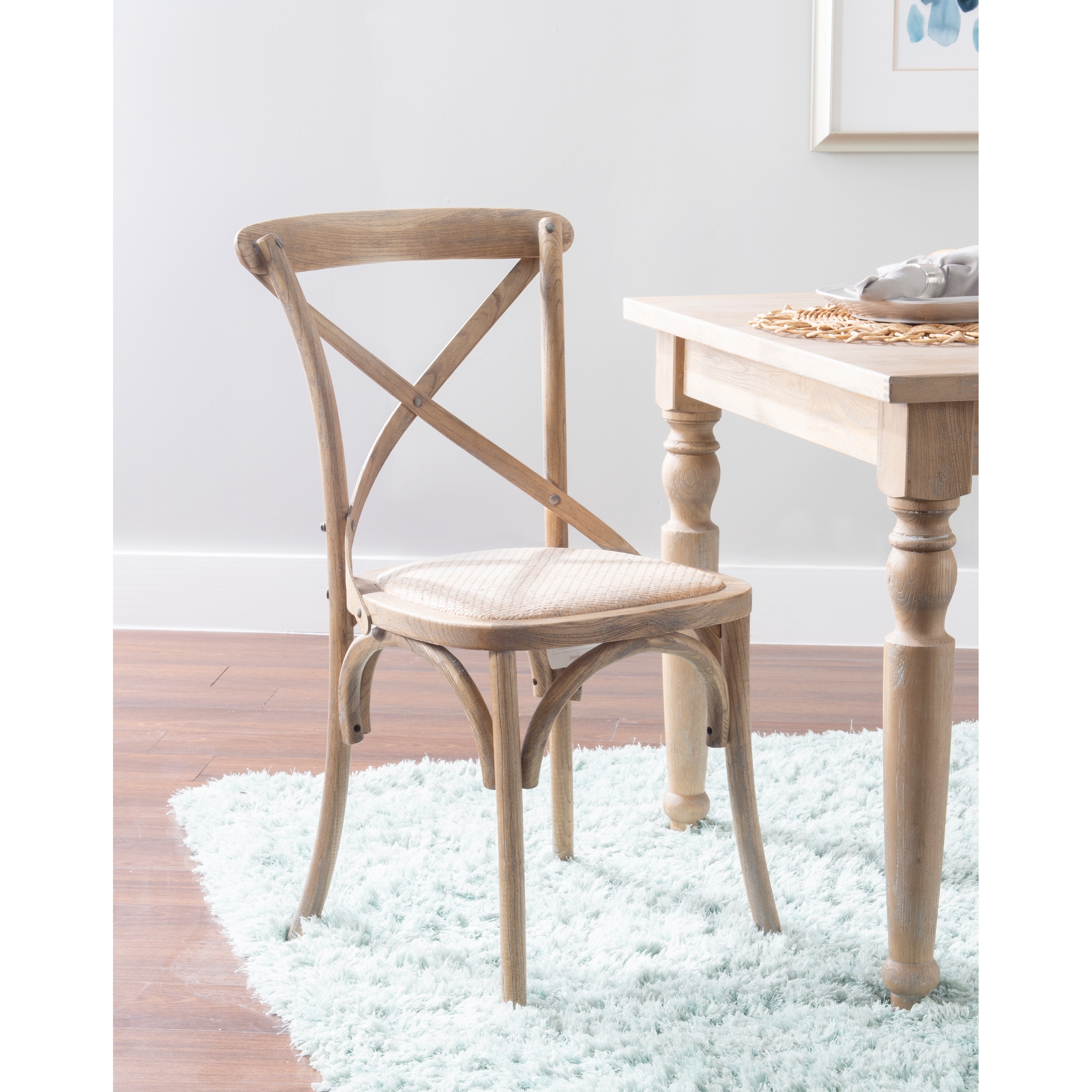Linon Bentwood Rattan Dining Chairs (Set of 2)