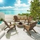 preview thumbnail 12 of 49, WINSOON HIPS Oversized Adirondack Chair with Cup-Holder