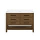 preview thumbnail 1 of 14, OVE Decors Chase Open Shelf 48 in. Vanity in Rustic Oak and White Countertop