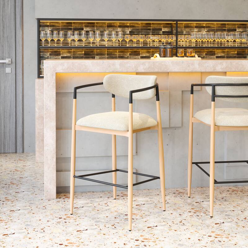 Equinox Barstool Oyster Gray & Natural - Oyster Gray/Natural