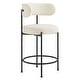 preview thumbnail 3 of 9, Albie Boucle Fabric Counter Stools - Set of 2