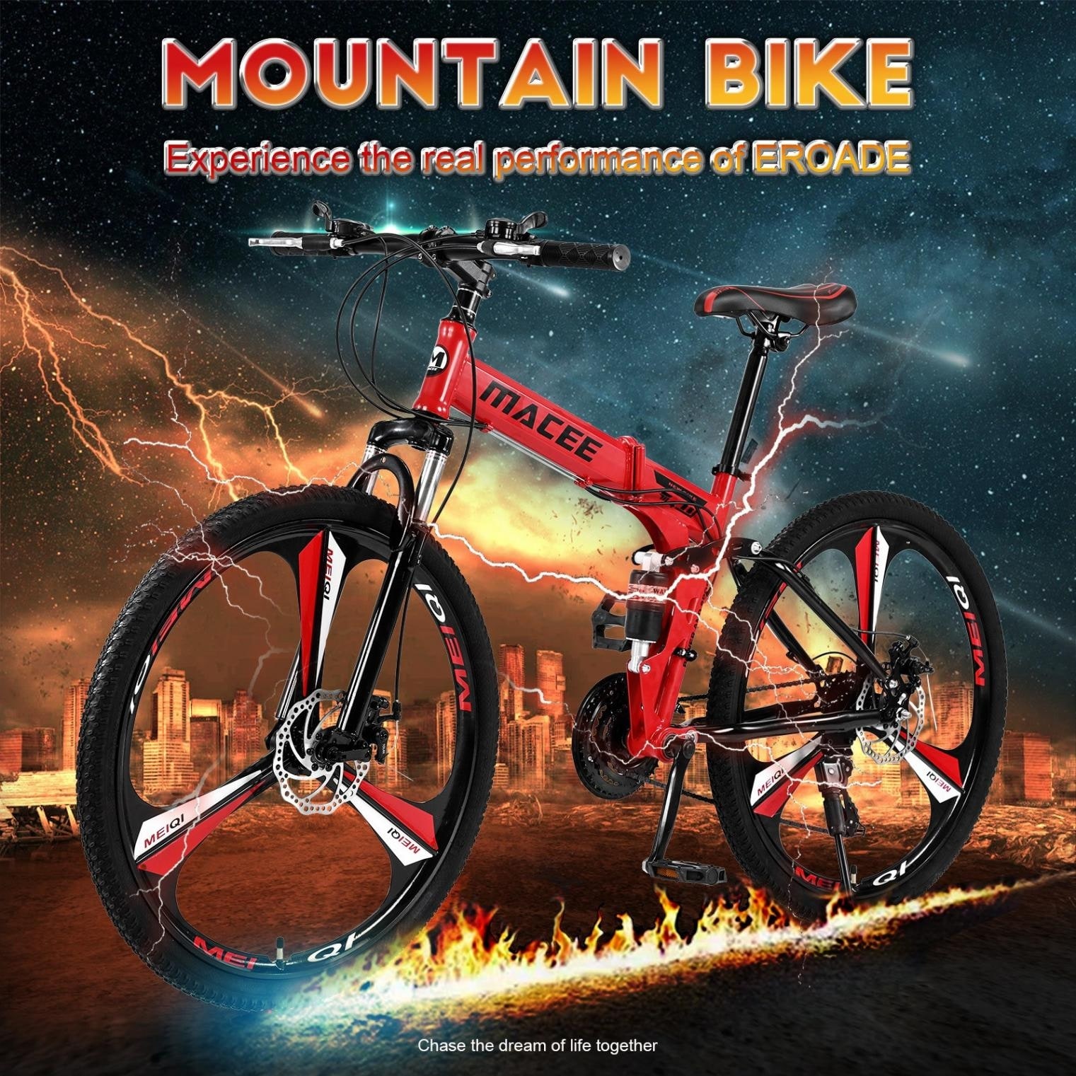 Macce 26 cheap folding mountain bike