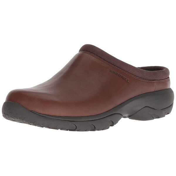 merrell leather clogs