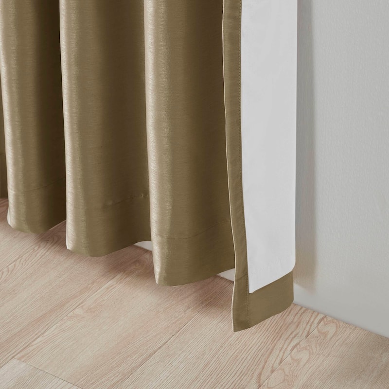 Madison Park Natalie Twist Tab Total Blackout Window Curtain Panel