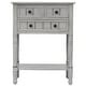 preview thumbnail 17 of 33, Moda Narrow Console Table, Slim Sofa Table with Three Storage Drawers