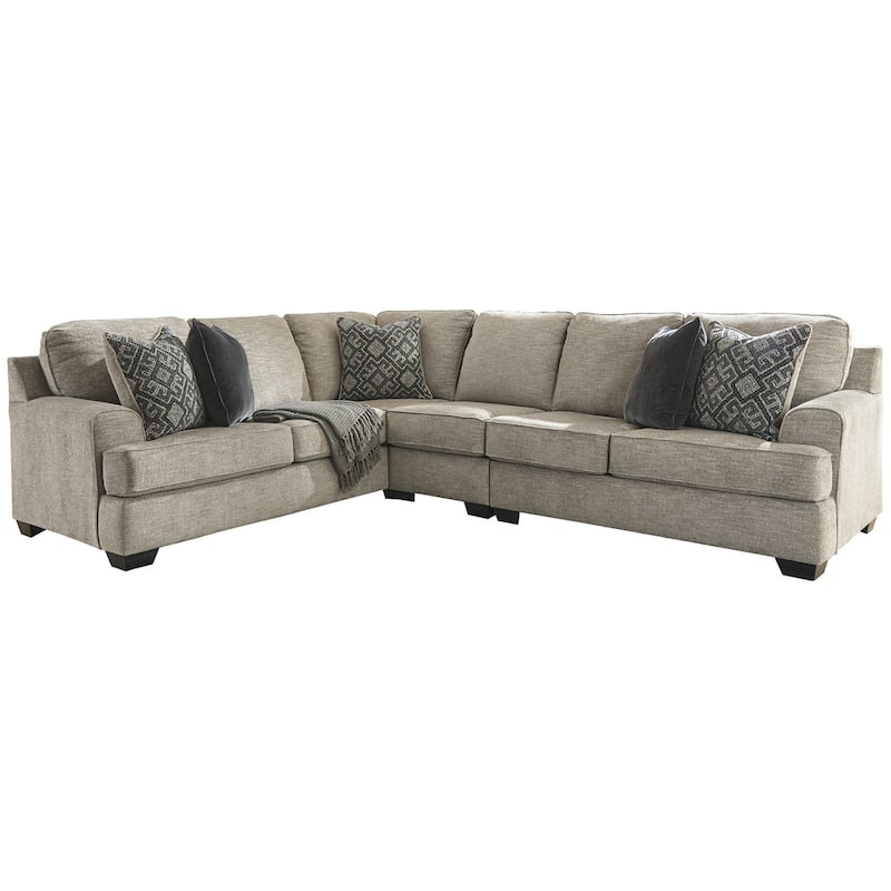 Signature Design by Ashley Bovarian Beige and Grey 3-Piece Sectional Sofa