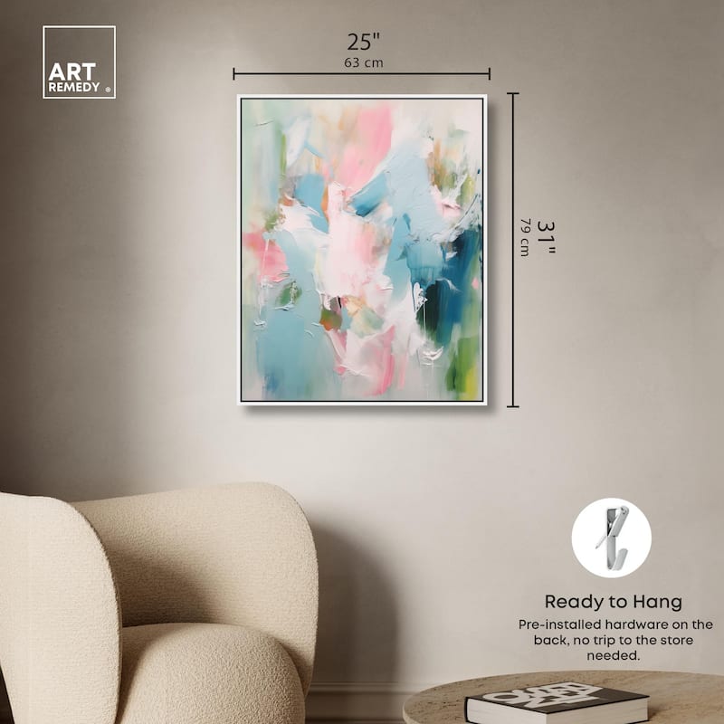 Neon Breeze II Canvas by Art Remedy