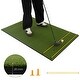 preview thumbnail 1 of 4, 5 x 3 FT Golf Hitting Mat Artificial Turf Golf Training Mat 20mm 20mm