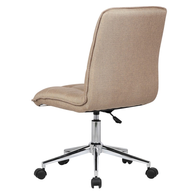 Porthos Home Lada Adjustable Swivel Office Chair, Linen Upholstery
