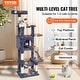 preview thumbnail 3 of 12, Cat Tree for Indoor Cats, 60.6" Cat Tower with Cat Condo, Sisal Scratching Post, Hammock, Top Perch, Jumping Platforms