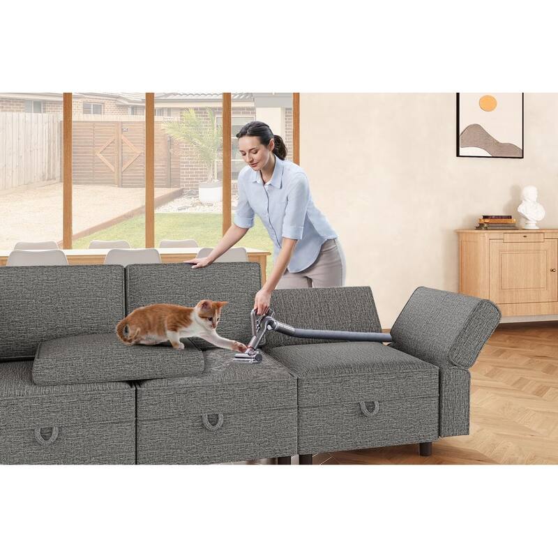 Loveseat Sofa with Storage Seat