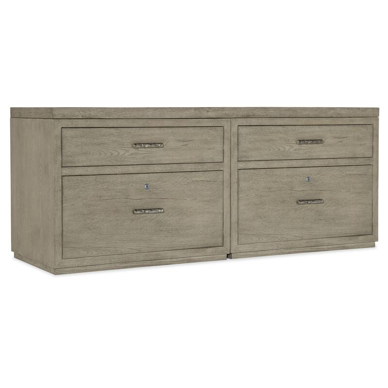 Hooker Furniture 6150-10910 72" Wood Veneer 4 Drawer Office Desk - Medium Wood