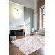 preview thumbnail 2 of 7, ECARPETGALLERY Hand-knotted Alma White Wool Rug - 8'10 x 11'10