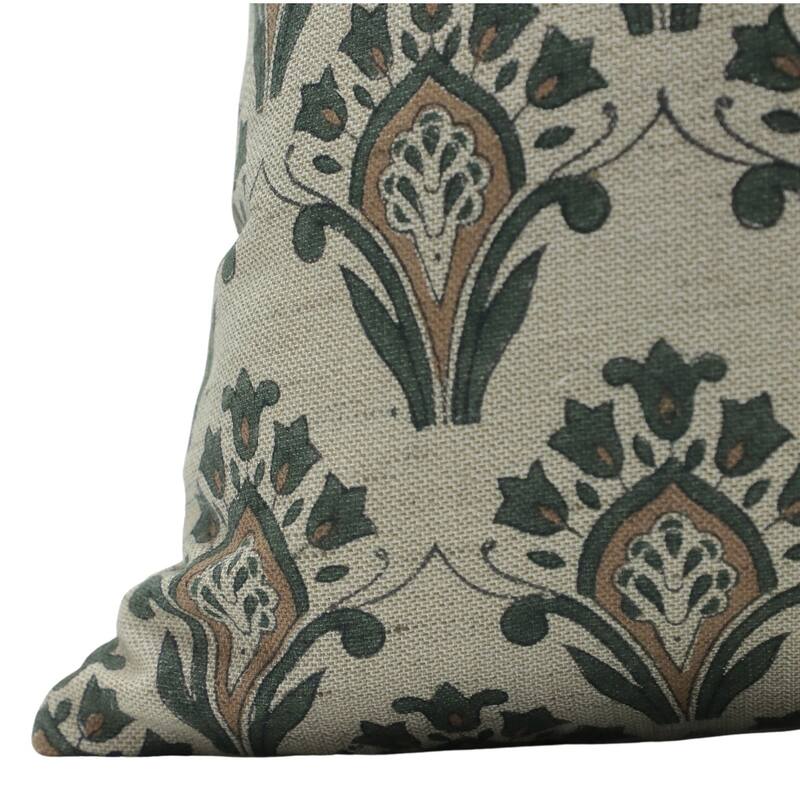 Fabdivine Linen Bohemian Block print pillow Cover