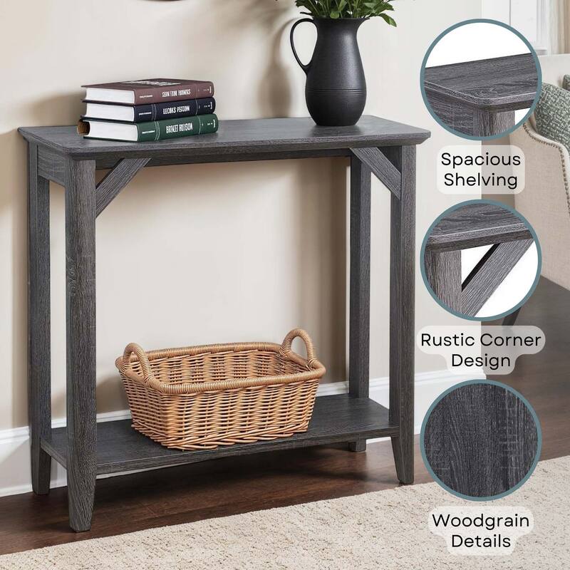 Convenience Concepts Winston Entryway Hall Table with Shelf