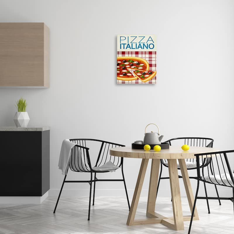Stupell Classic Pizza Italiano Canvas Wall Art Design By Kim Allen