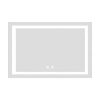LED Bathroom Vanity Mirror Wall Mounted Anti-Fog Dimmable Mirror
