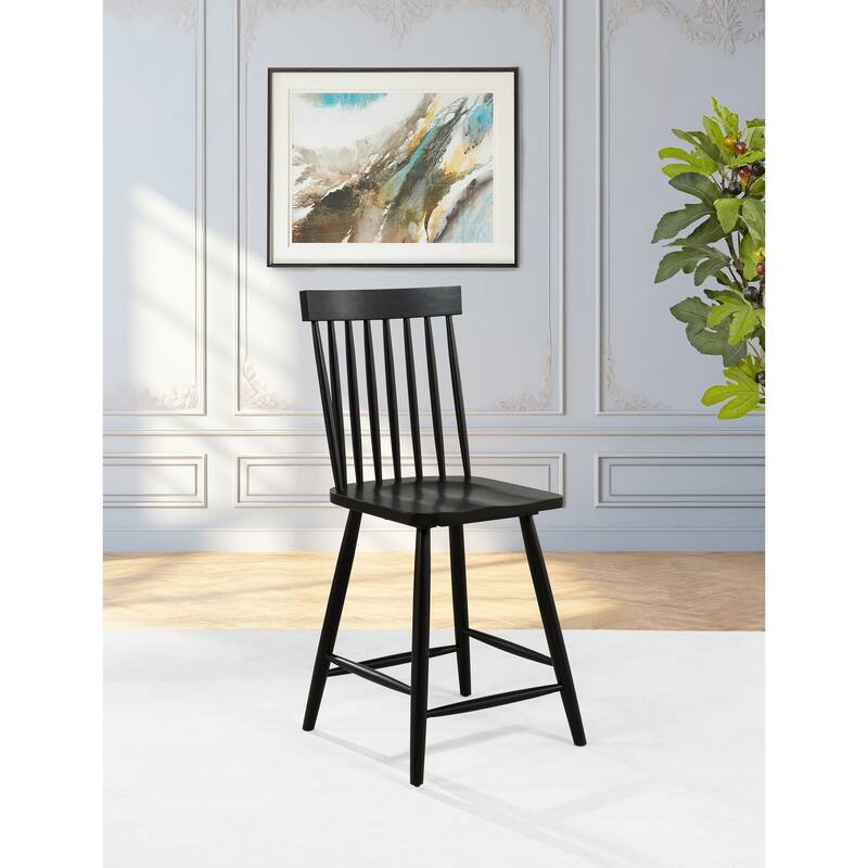 Andrews Windsor Counter Height Dining Side Chair (Set of 2)