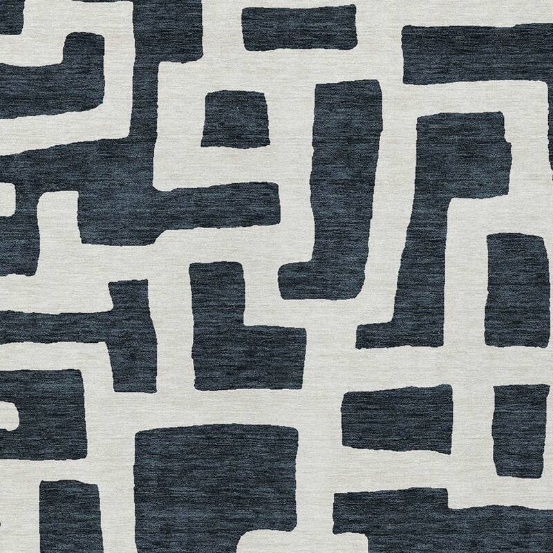 HomeRoots Abstract Transitional Rectangle Outdoor Rug