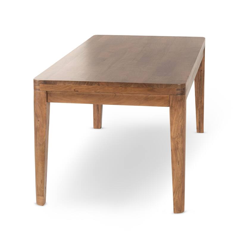 Classic Home Arno 72" Acacia Wood Dining Table in Natural Finish