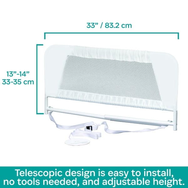 KidCo Convertible Crib Rail - Telescopic - White
