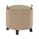 preview thumbnail 2 of 10, Convenience Concepts Designs4Comfort Oscar Storage Ottoman with Reversible Tray