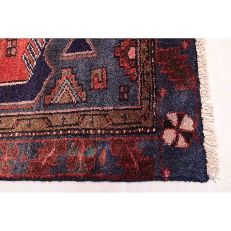 ECARPETGALLERY Hand-knotted Andelz Dark Navy Wool Rug - 3'3 x 6'6