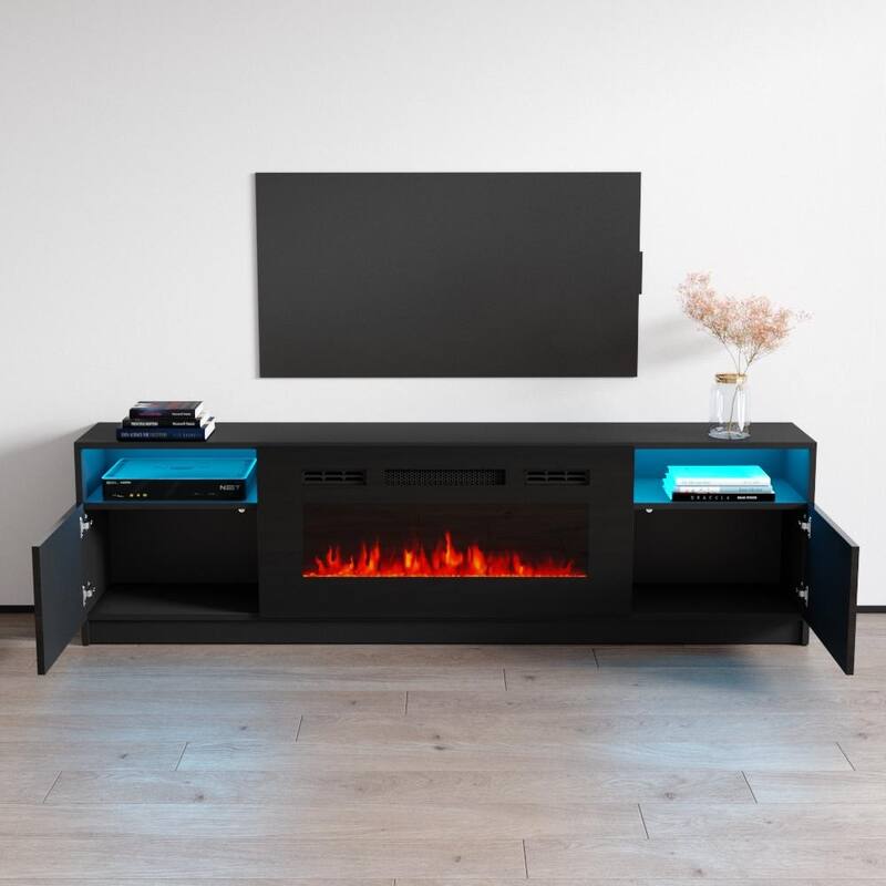 Strick & Bolton Amsden Electric Fireplace TV Stand