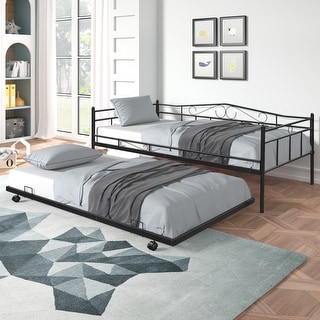 Nestfair Twin Size Daybed with Trundle