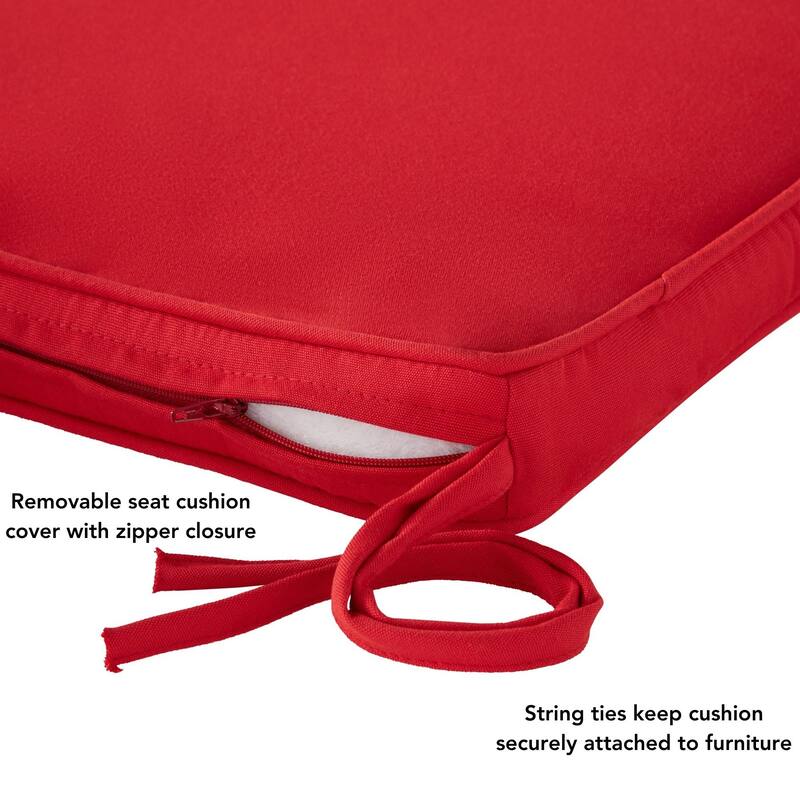 Sunbrella Indoor/ Outdoor 17-inch Square Corded Chair Pad (Set of 2)