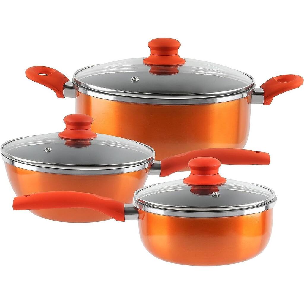 YSSOA 6-Piece Stainless Steel Nonstick Cookware Set