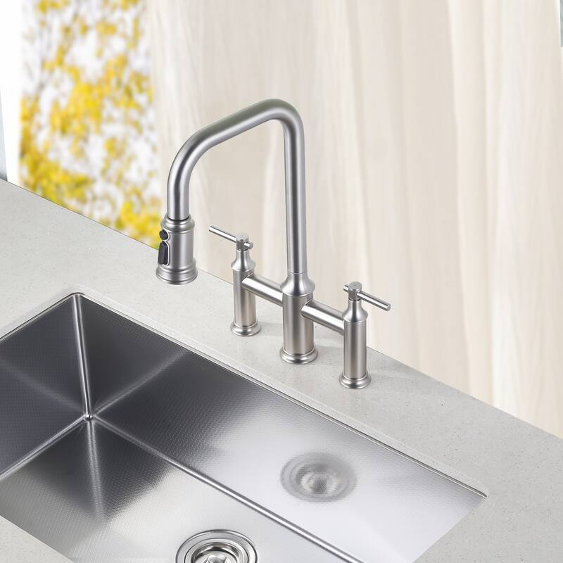 WOWOW Drop-In/Undermount Single Bowl 18-Gauge Kitchen Sink
