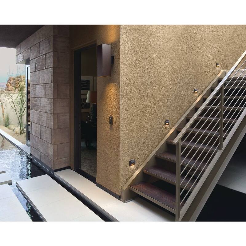 6" LED Square Up Down Outdoor Wall Mount Fixture - 18" x 6" x 8.875"