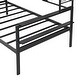 preview thumbnail 13 of 54, Roomfitters Twin/ Full Size Metal Daybed with Movable Desk, Metal Grid Design, Functional Shelves and Hanging Rack