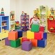 preview thumbnail 9 of 8, Gymax 12-Piece 8'' PU Foam Big Building Blocks Colorful Soft Blocks