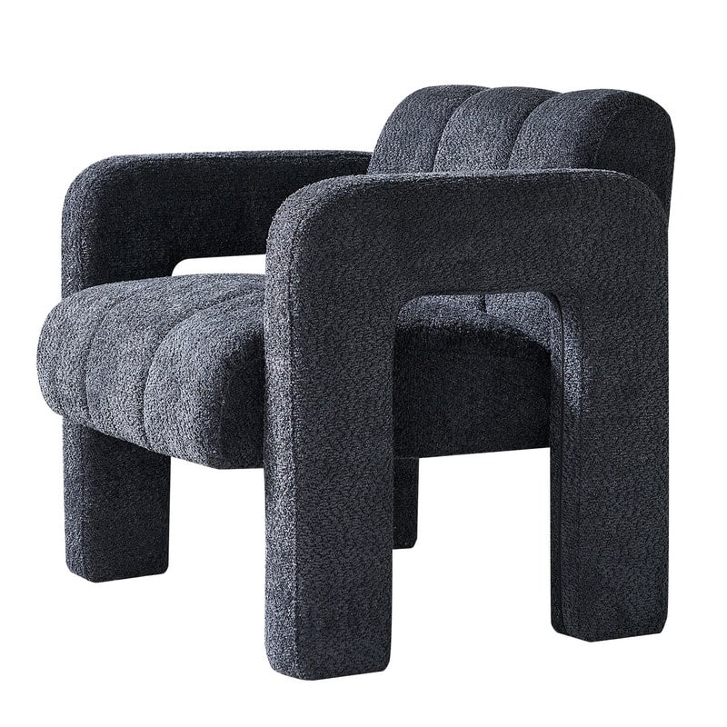 31.10" Wide Upholstered Accent Armchair - Grey