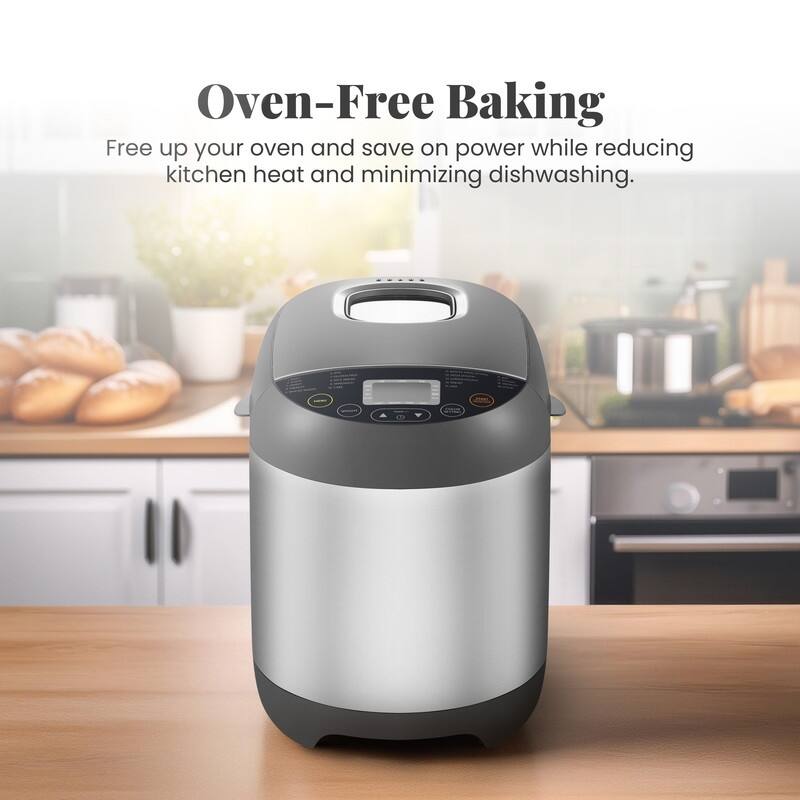 Elite Cuisine EBM5318 2lb Programmable Bread Machine