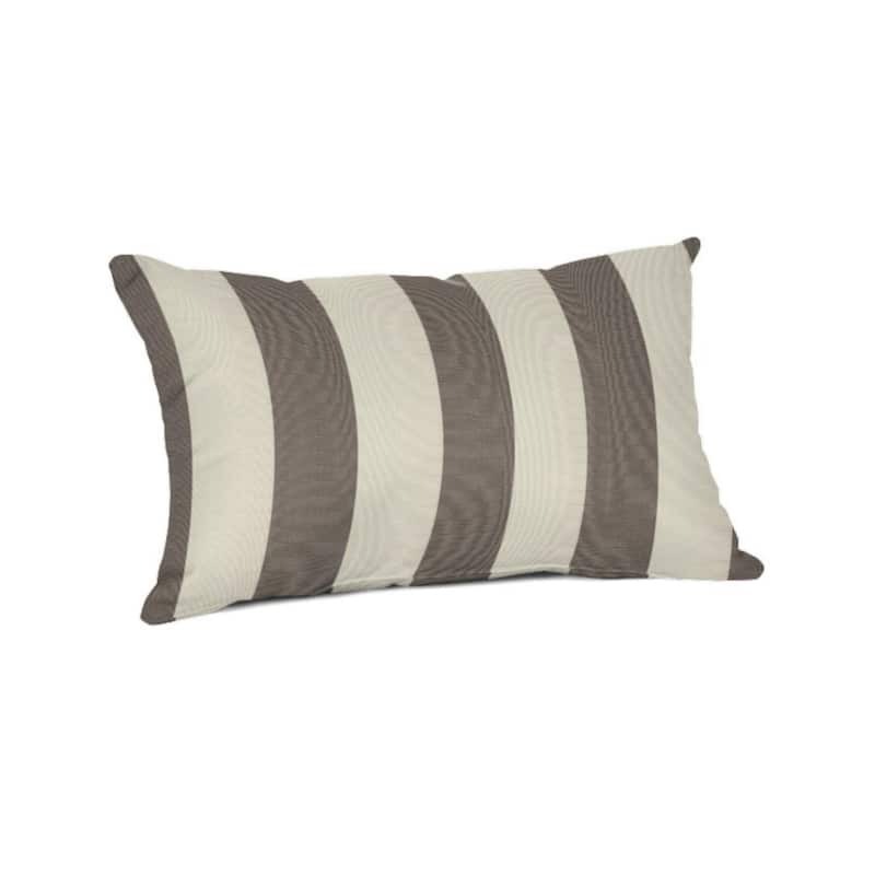 Sunbrella 20x13 Striped Outdoor Lumbar Throw Pillow