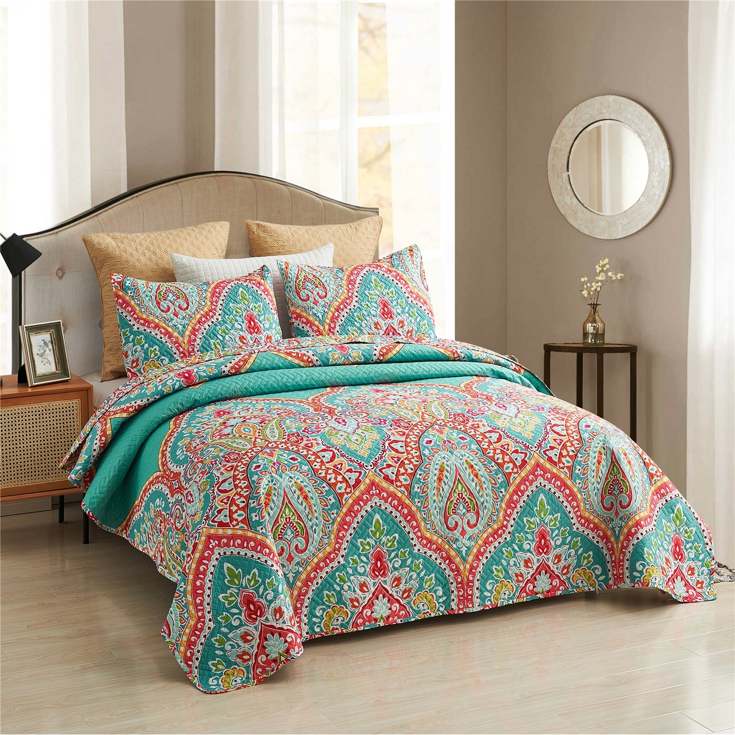 European Floral Quilt Set - On Sale - Bed Bath & Beyond - 35293395