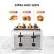 preview thumbnail 5 of 5, Kenmore 4-Slice Toaster, White Stainless Steel, Dual Controls, Extra Wide Slots, Bagel and Defrost