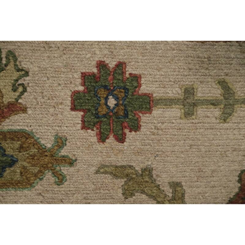 Hand Knotted Oriental 100% Wool Carpet Traditional Pink Sumak Area Rug - 10' 2'' X 8' 0''