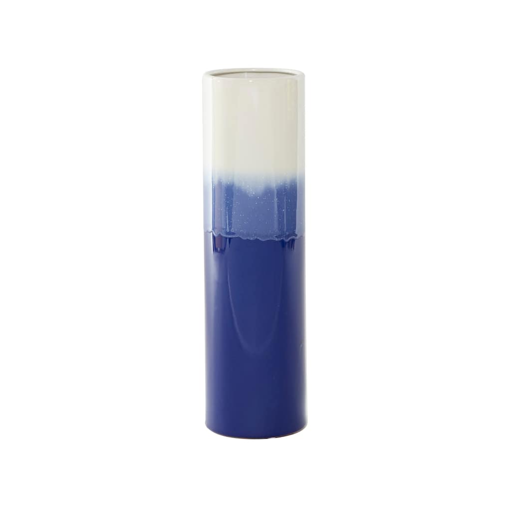 Ceramic Ombre Vase - Blue - Roche River Decor - 5"W x 5"L x 17"H