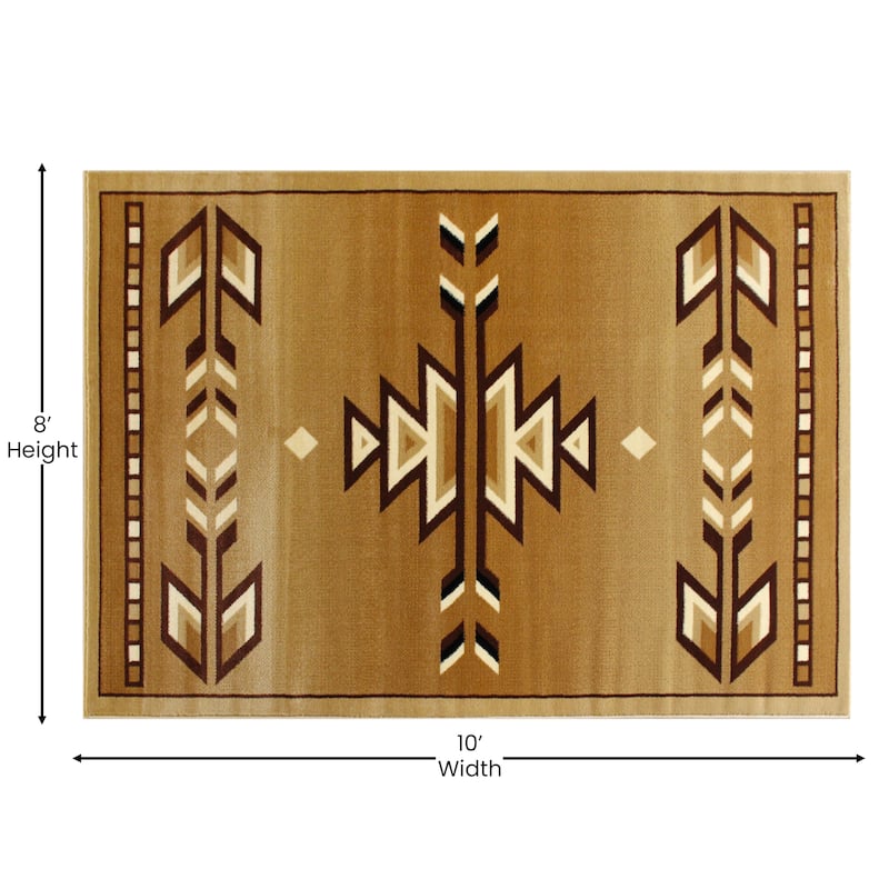 Multipurpose Southwestern Style Patterned Indoor Area Rug