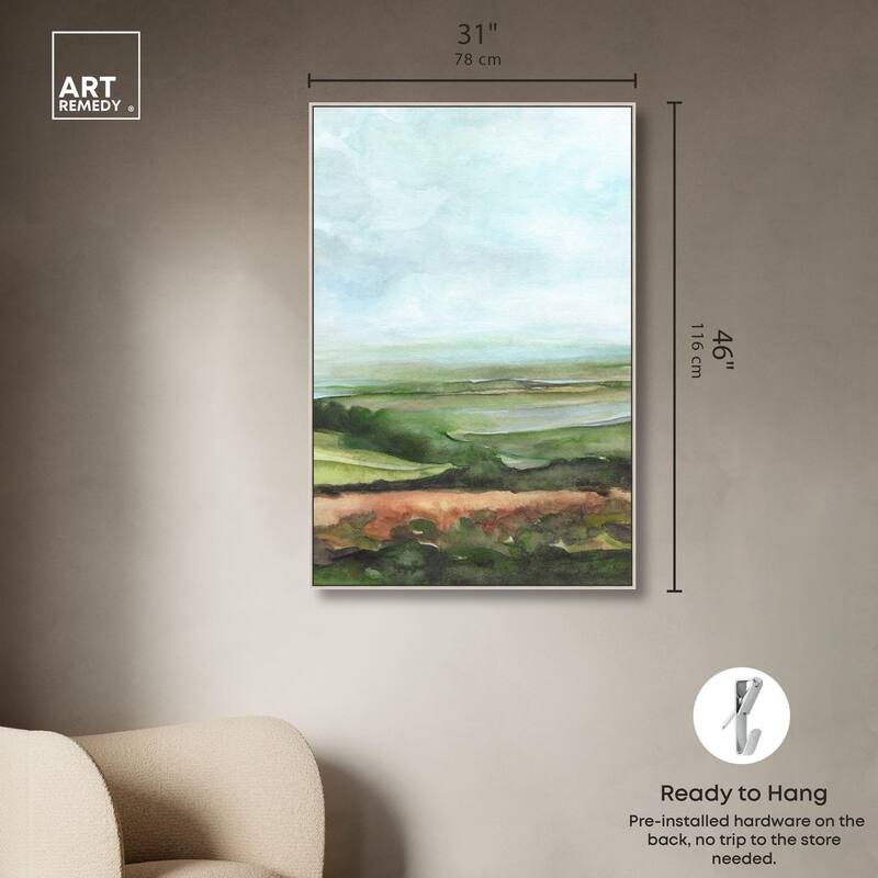 Watercolor Horizon Canvas by Art Remedy