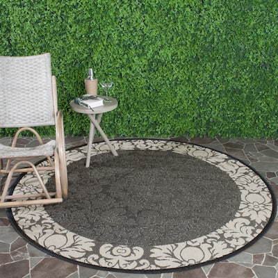 SAFAVIEH Courtyard Peggie Indoor/ Outdoor Patio Backyard Rug