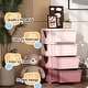 preview thumbnail 7 of 25, Qaba 4 Tier Kids Storage Unit, 4 Drawer Chest Toy Organizer Plastic Bins for Kids Bedroom Nursery Kindergarten Living Room