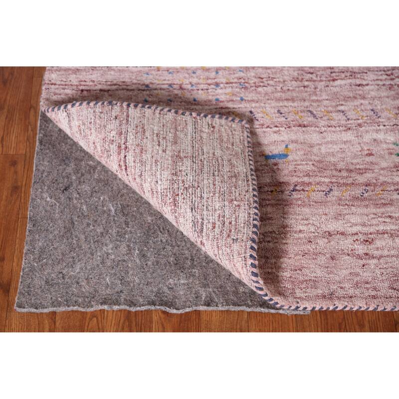 Hand Knotted Oriental 100% Wool Carpet Tribal Tribal Multi-Colored Gabbeh Area Rug - 10' 8'' X 7' 11''