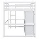 preview thumbnail 14 of 14, Full Size Loft Bed with Wardrobe, Desk, and Drawers, White
