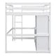 preview thumbnail 14 of 16, White Full Size Twin Size Pine Wood Loft Bed with Wardrobe, Desk, and Storage Drawers